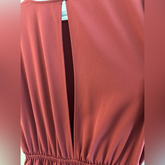 Aritzia Little Moon Open Back Burgundy Dress Sz. Medium - Picture 4 of 7